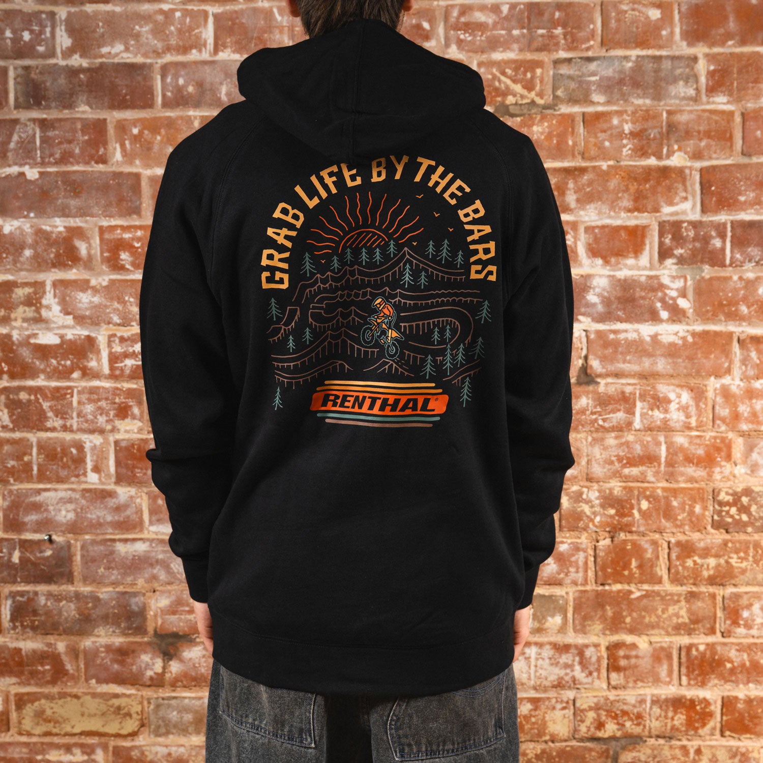 Sunset Ride Zip Hoody - Black
