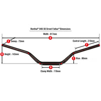 848-50 Street Fatbar® - 1-1/8" Unbraced Street Handlebar