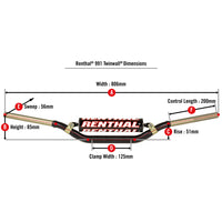 991 Twinwall® - 1-1/8" Braced Moto Handlebar