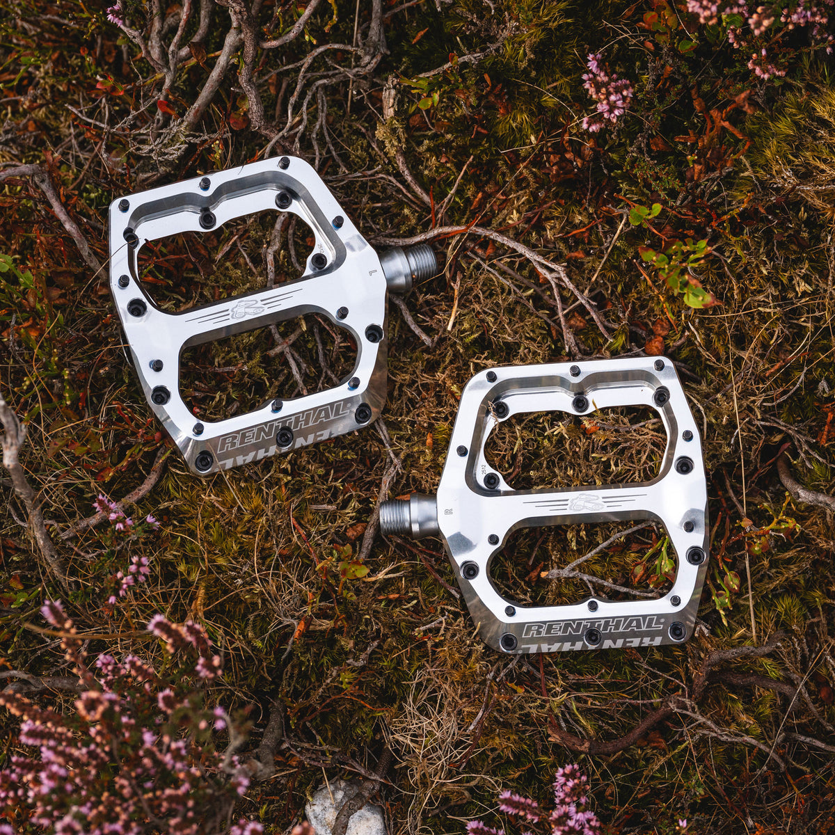 Revo-F Flat Pedals (Polished Silver)