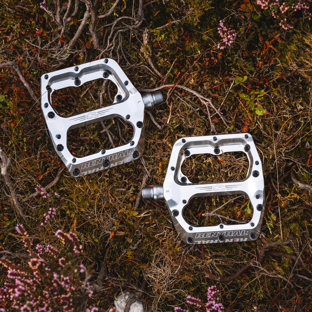 Revo-F Flat Pedals (Polished Silver)