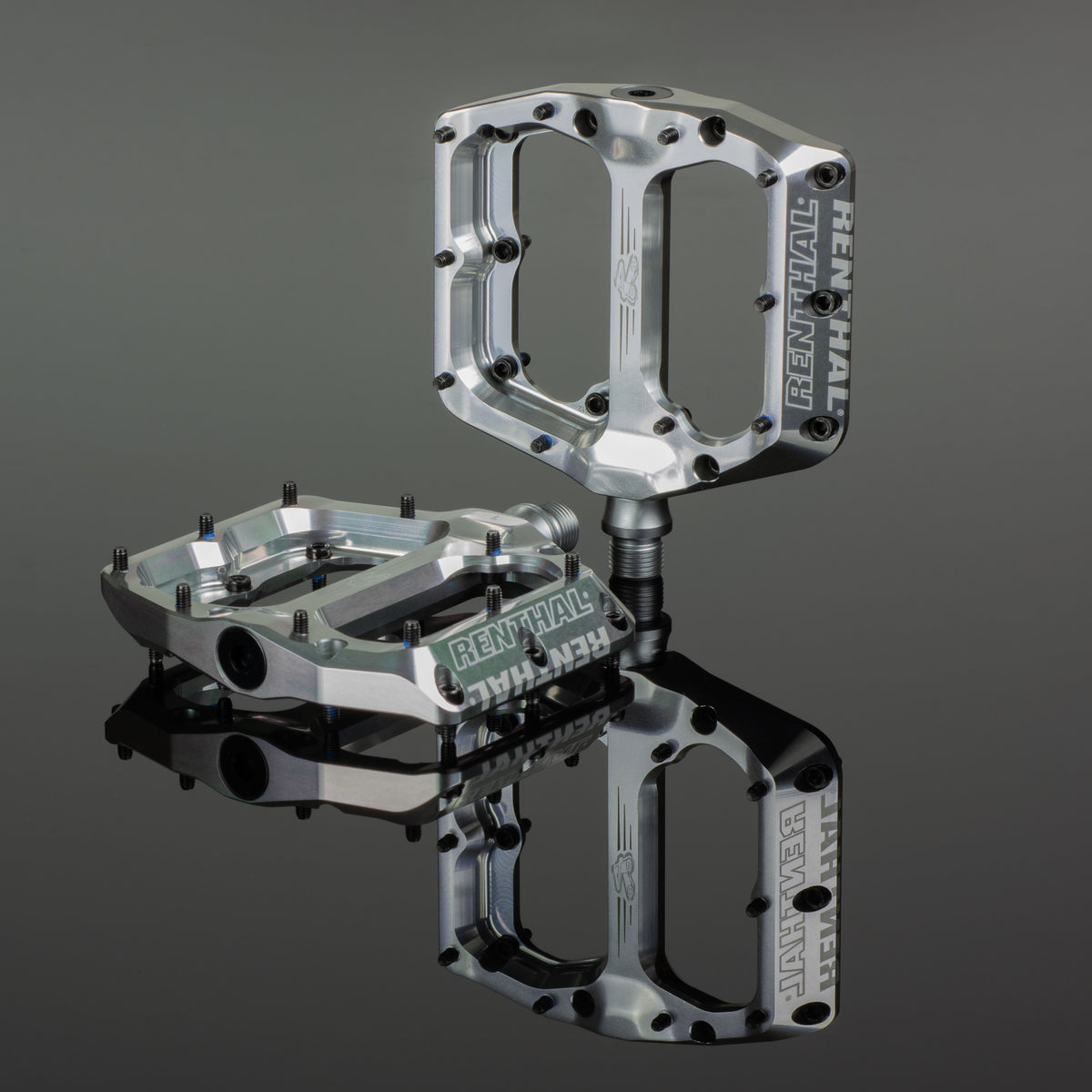 Revo-F Flat Pedals (Polished Silver)