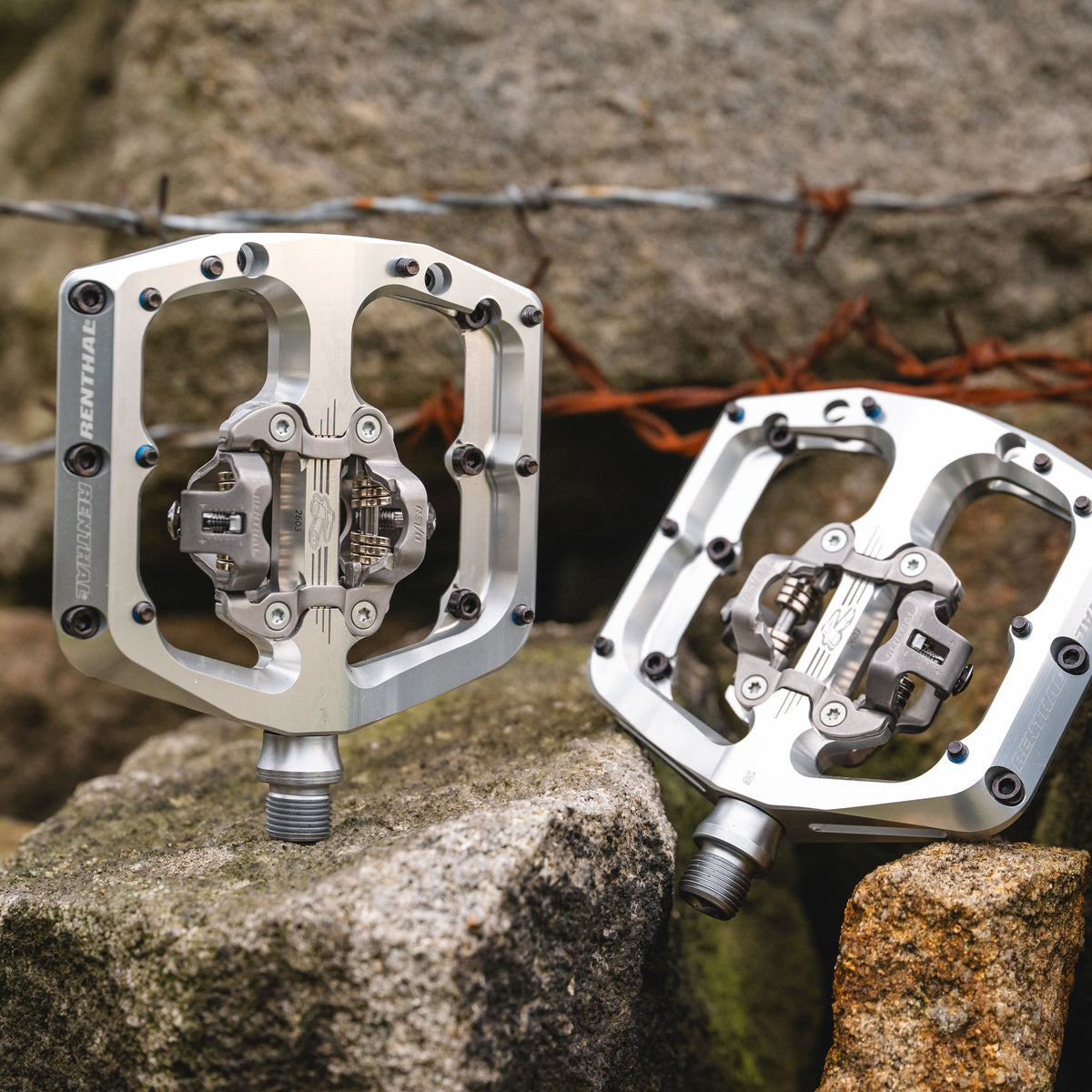 Revo-DHC Downhill Clip Pedals (Polished Silver)