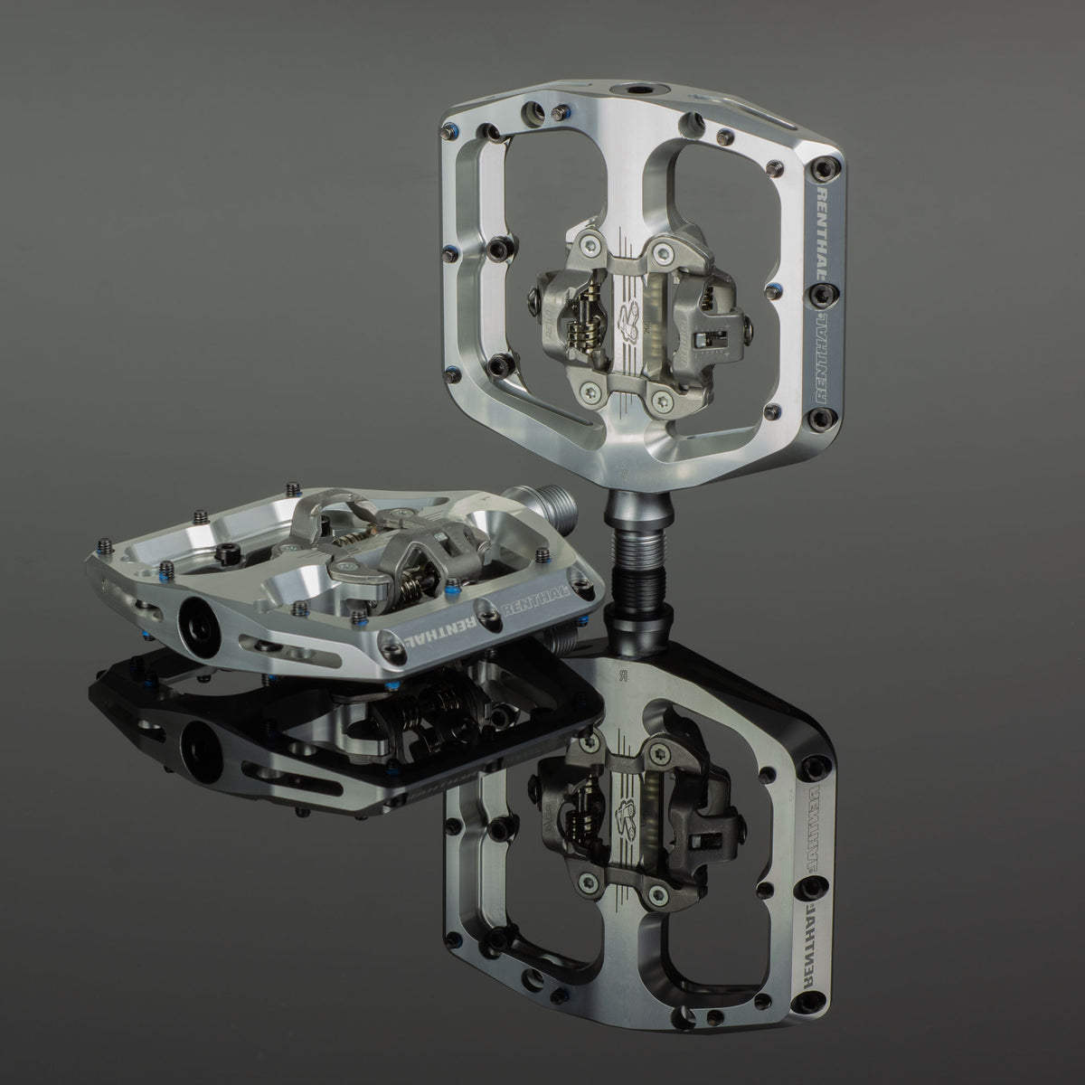 Revo-DHC Downhill Clip Pedals (Polished Silver)