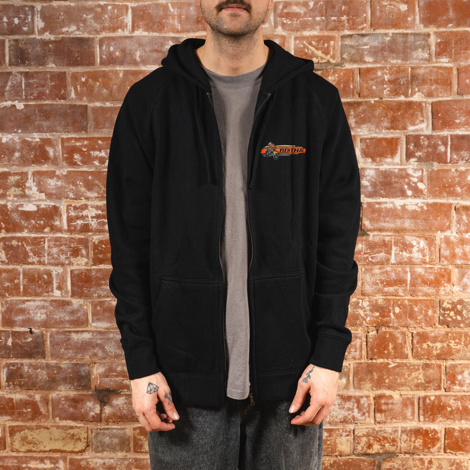 Sunset Ride Zip Hoody - Black