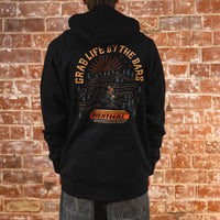 Sunset Ride Zip Hoody - Black