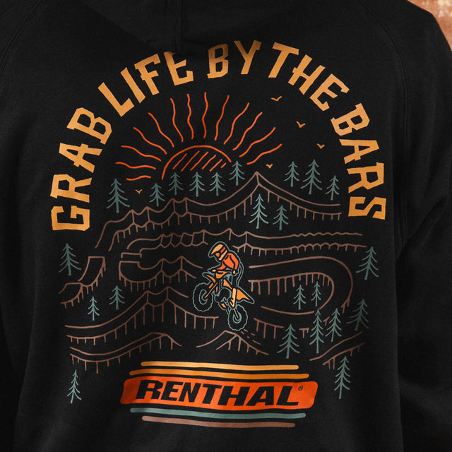 Sunset Ride Zip Hoody - Black